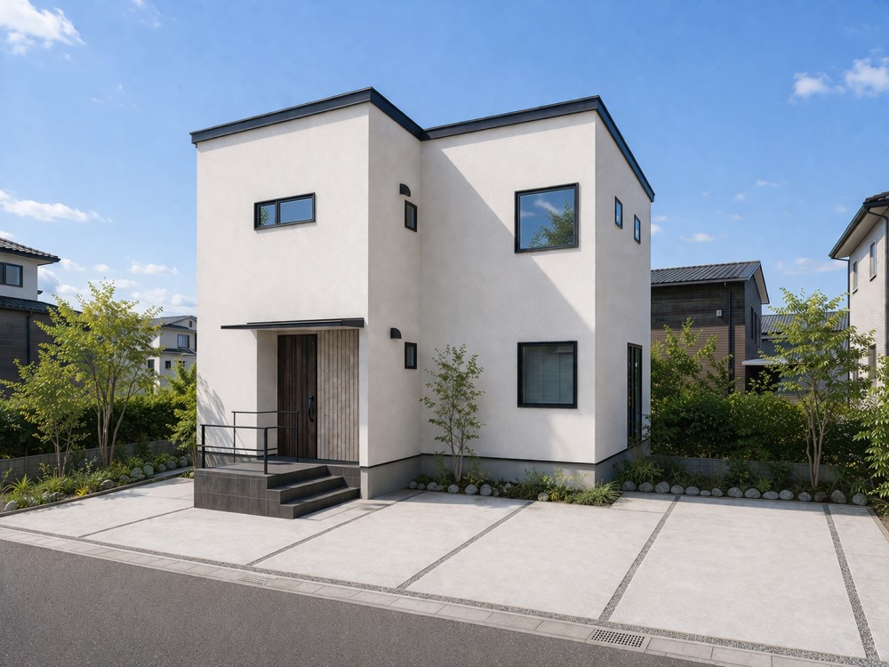 新潟市中央区女池の新築建売住宅の外観｜3LDK・駐車3台可能なファミリー向け住宅