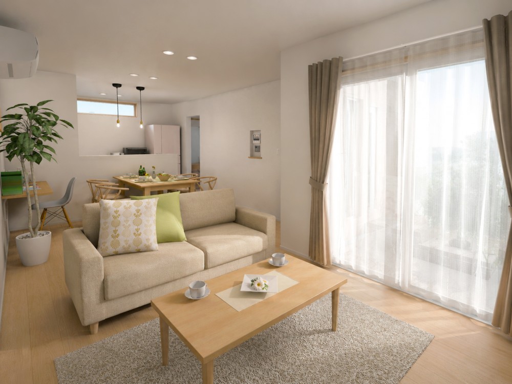 新潟市西区坂井の家事ラク動線と見渡しやすいLDK