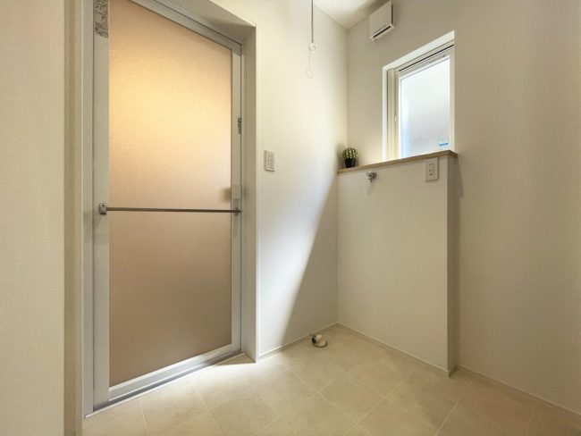新潟市中央区女池の新築建売住宅のランドリースペース
