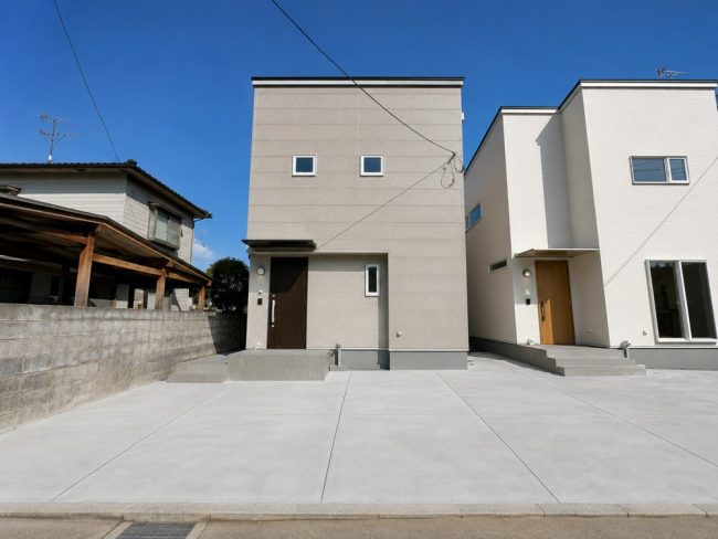 新潟市西区坂井東3丁目の新築建売住宅B号棟の外観